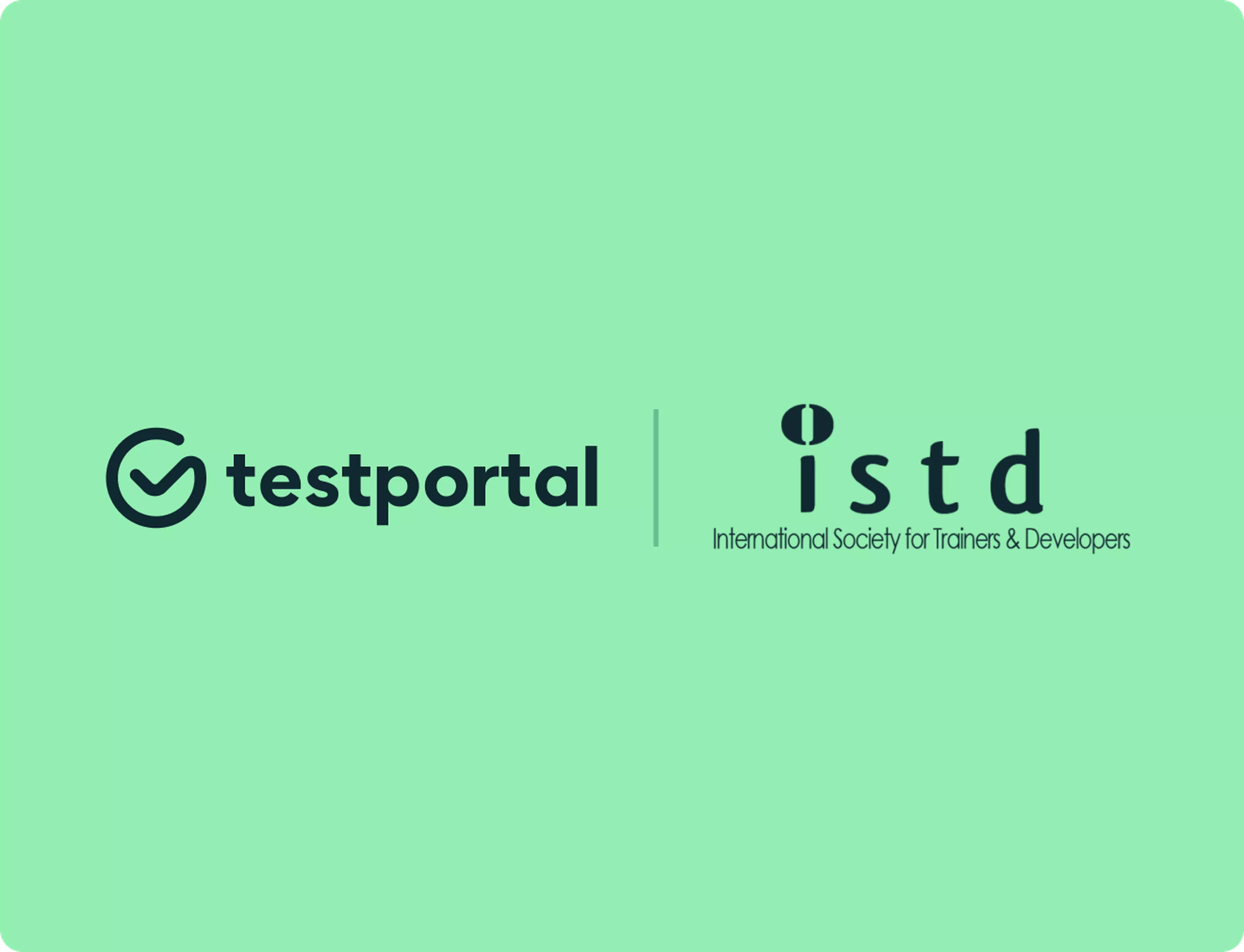 Testportal and ISTD logos.